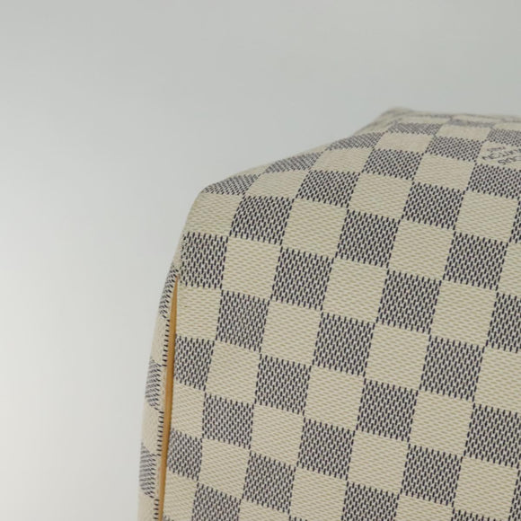 LOUIS VUITTON Damier Azur Keepall 50 Boston Bag N41430 LV Auth MX064