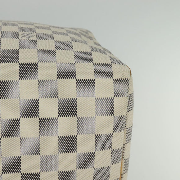 LOUIS VUITTON Damier Azur Keepall 50 Boston Bag N41430 LV Auth MX064