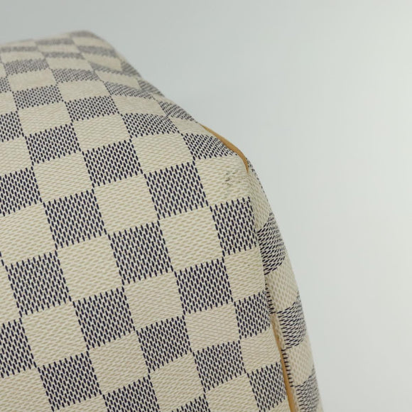 LOUIS VUITTON Damier Azur Keepall 50 Boston Bag N41430 LV Auth MX064