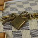 LOUIS VUITTON Damier Azur Keepall 50 Boston Bag N41430 LV Auth MX064-15