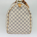 LOUIS VUITTON Damier Azur Keepall 50 Boston Bag N41430 LV Auth MX064-4
