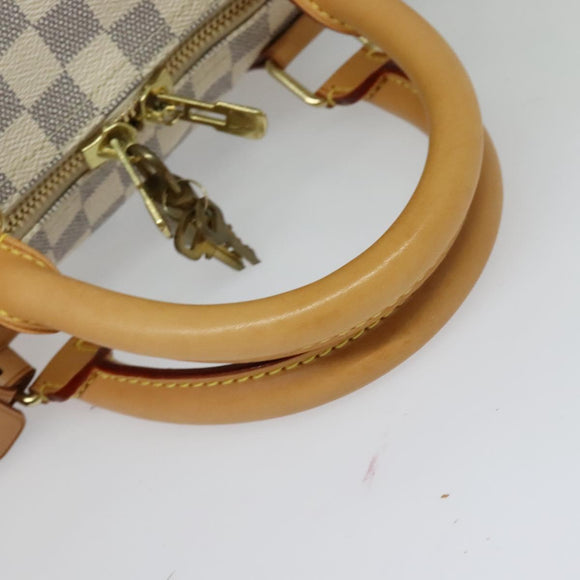 LOUIS VUITTON Damier Azur Keepall 50 Boston Bag N41430 LV Auth MX064