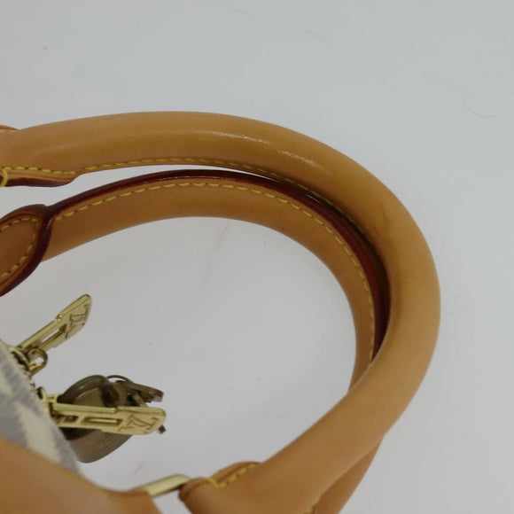 LOUIS VUITTON Damier Azur Keepall 50 Boston Bag N41430 LV Auth MX064