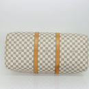LOUIS VUITTON Damier Azur Keepall 50 Boston Bag N41430 LV Auth MX064-9