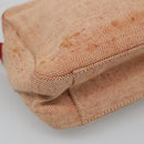 PRADA Sports Shoulder Bag Canvas Beige Red Auth MX065-8