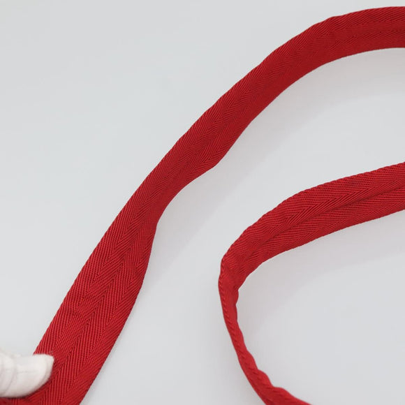 PRADA Sports Shoulder Bag Canvas Beige Red Auth MX065