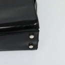 Salvatore Ferragamo Hand Bag Patent leather 2way Black Auth MX066-9