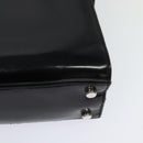 Salvatore Ferragamo Hand Bag Patent leather 2way Black Auth MX066-16