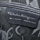 Salvatore Ferragamo Hand Bag Patent leather 2way Black Auth MX066-12