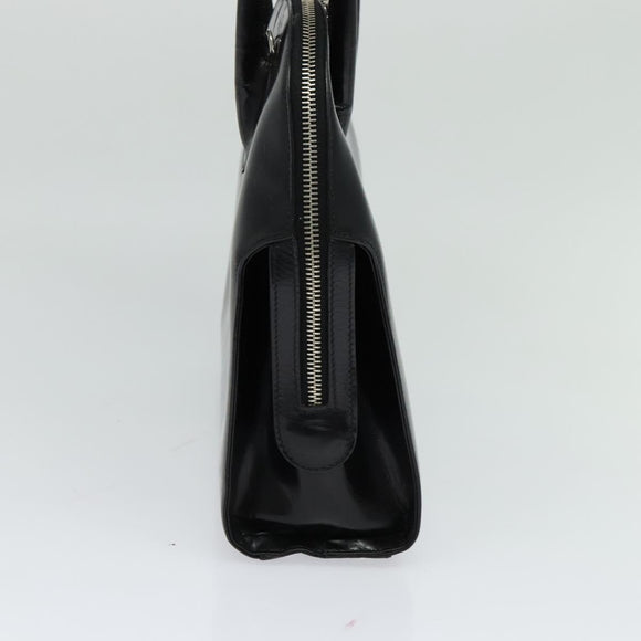 Salvatore Ferragamo Hand Bag Patent leather 2way Black Auth MX066