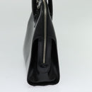 Salvatore Ferragamo Hand Bag Patent leather 2way Black Auth MX066-4