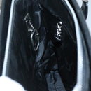 Salvatore Ferragamo Gancini Shoulder Bag Leather Black Silver Auth MX070-19