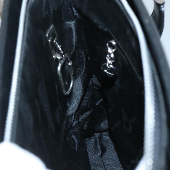 Salvatore Ferragamo Gancini Shoulder Bag Leather Black Silver Auth MX070