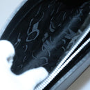 Salvatore Ferragamo Gancini Shoulder Bag Leather Black Silver Auth MX070-20