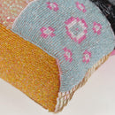 FENDI Tote Bag Beads Multicolor Silver Auth MX075SM-17