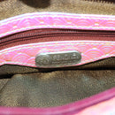 FENDI Tote Bag Beads Multicolor Silver Auth MX075SM-18