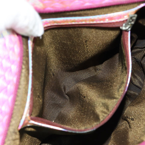 FENDI Tote Bag Beads Multicolor Silver Auth MX075SM