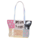 FENDI Tote Bag Beads Multicolor Silver Auth MX075SM-2