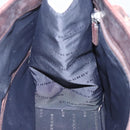 BURBERRY Nova Check Hand Bag Canvas Beige Auth MX078-18