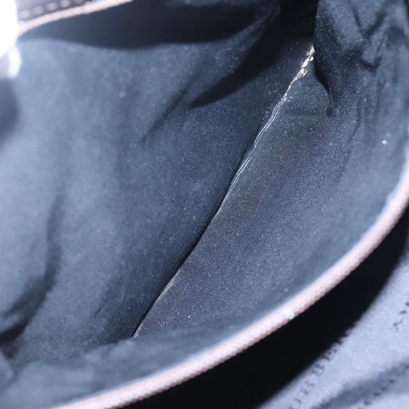 BURBERRY Nova Check Hand Bag Canvas Beige Auth MX078