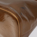LOUIS VUITTON Monogram Vernis Houston Hand Bag Bronze M91122 LV Auth MX087-8