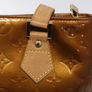 LOUIS VUITTON Monogram Vernis Houston Hand Bag Bronze M91122 LV Auth MX087-18