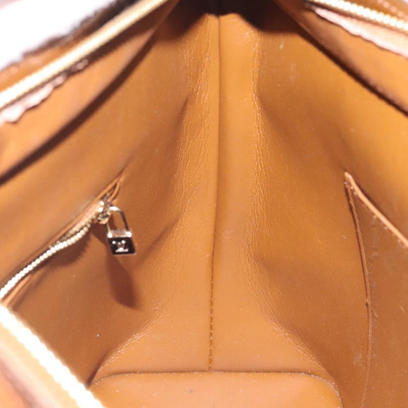 LOUIS VUITTON Monogram Vernis Houston Hand Bag Bronze M91122 LV Auth MX087