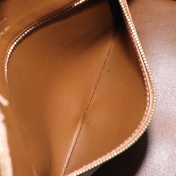 LOUIS VUITTON Monogram Vernis Houston Hand Bag Bronze M91122 LV Auth MX087