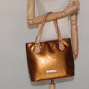 LOUIS VUITTON Monogram Vernis Houston Hand Bag Bronze M91122 LV Auth MX087-23