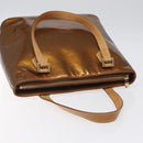 LOUIS VUITTON Monogram Vernis Houston Hand Bag Bronze M91122 LV Auth MX087-6