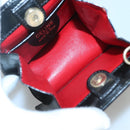 CELINE Shoulder Bag Leather Black Gold Auth MX093-8