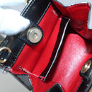 CELINE Shoulder Bag Leather Black Gold Auth MX093-9