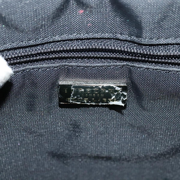 BURBERRY Nova Check Blue Label Shoulder Bag Wool Beige Auth MX096