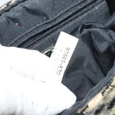 BURBERRY Nova Check Blue Label Shoulder Bag Wool Beige Auth MX096-12