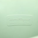Salvatore Ferragamo Gancini Hand Bag Rubber Green Auth MX099-12