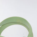 Salvatore Ferragamo Gancini Hand Bag Rubber Green Auth MX099-8