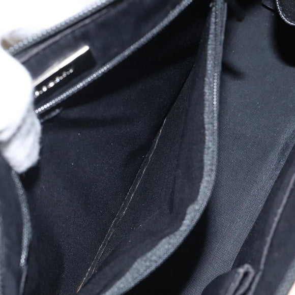 BURBERRY Nova Check Hand Bag Canvas Beige Auth MX100