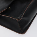 Miu Miu Shoulder Bag Leather Black Gold Auth MX101V-16