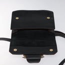 Miu Miu Shoulder Bag Leather Black Gold Auth MX101V-8