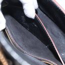 Miu Miu Shoulder Bag Leather Black Gold Auth MX101AV-10