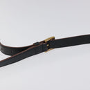Miu Miu Shoulder Bag Leather Black Gold Auth MX101V-14