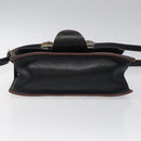 Miu Miu Shoulder Bag Leather Black Gold Auth MX101V-5