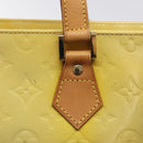 LOUIS VUITTON Monogram Vernis Houston Hand Bag Gris M91053 LV Auth MX102-18