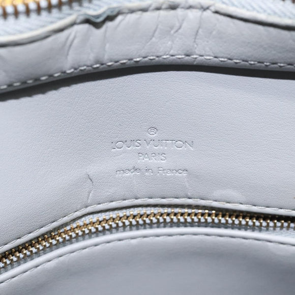 LOUIS VUITTON Monogram Vernis Houston Hand Bag Gris M91053 LV Auth MX102