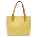 LOUIS VUITTON Monogram Vernis Houston Hand Bag Gris M91053 LV Auth MX102-2