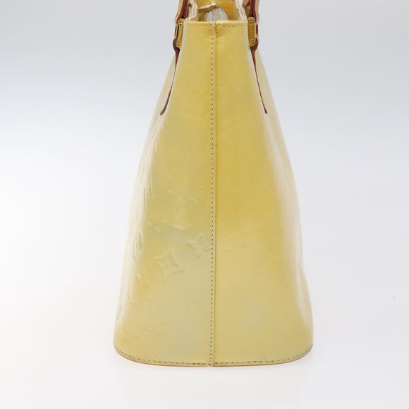 LOUIS VUITTON Monogram Vernis Houston Hand Bag Gris M91053 LV Auth MX102