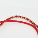 CHANEL Chanel 22 Matelasse Chain Hand Bag Leather 2way Red Gold CC Auth MX106SM-15