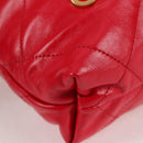 CHANEL Chanel 22 Matelasse Chain Hand Bag Leather 2way Red Gold CC Auth MX106SM-16