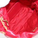 CHANEL Chanel 22 Matelasse Chain Hand Bag Leather 2way Red Gold CC Auth MX106SM-10