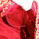 CHANEL Chanel 22 Matelasse Chain Hand Bag Leather 2way Red Gold CC Auth MX106SM-25